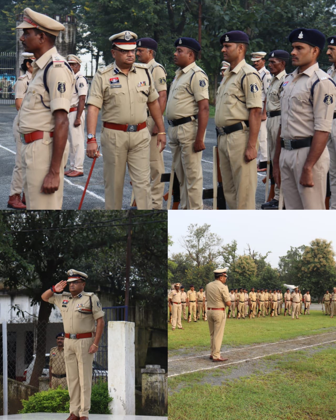 सरगुजा पुलिस: वरिष्ठ पुलिस अधीक्षक ने ली जनरल परेड की सलामी, साइबर जागरूकता और अनुशासन को दिया जोर