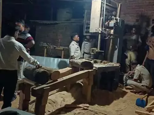 रायगढ़ में फर्जी आरा मिल पर वन विभाग की बड़ी कार्रवाई — मशीन जब्त, संचालक पर अपराध दर्ज