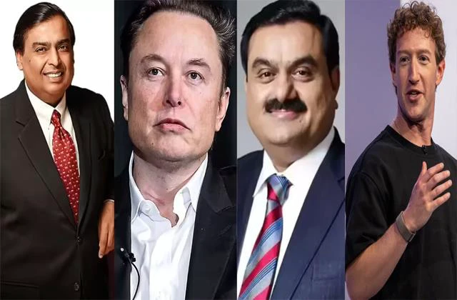 टॉप अरबपतियों की लिस्ट में बड़ा बदलाव: मस्क-बेजोस-जुकरबर्ग फिसले, जानें Ambani-Adani का हाल