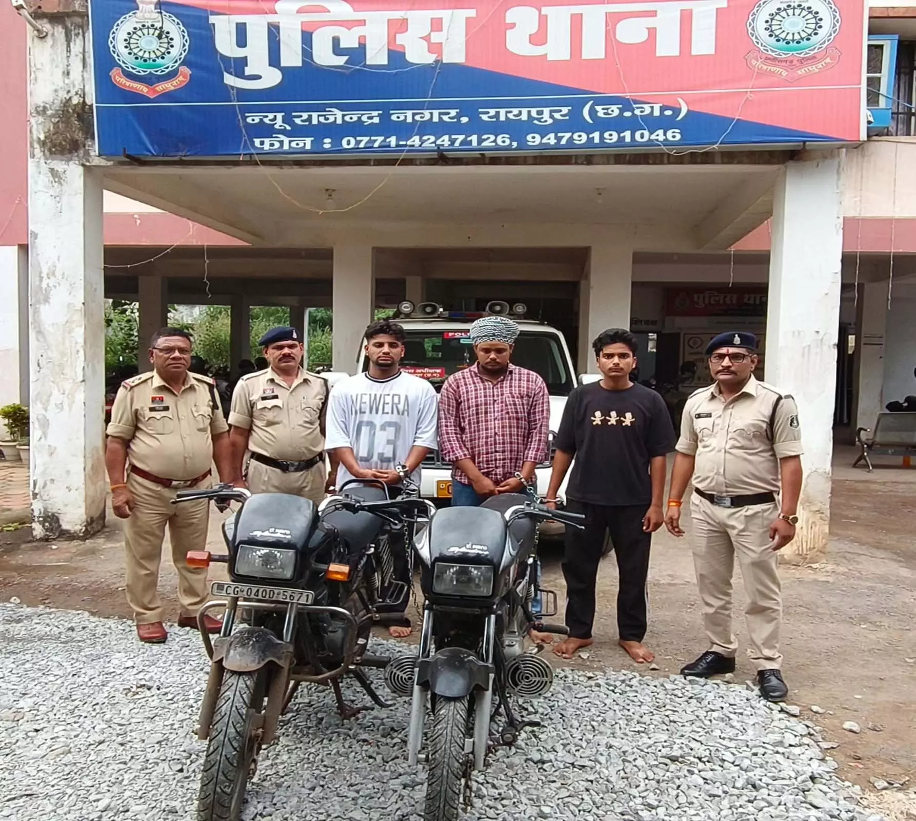 रायपुर के स्पा सेंटर में डकैती करने वाले तीन आरोपी गिरफ्तार