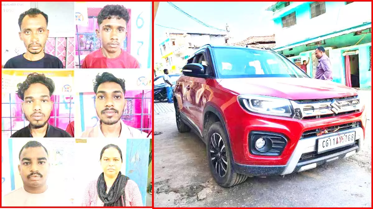 पिता-पुत्र चला रहे थे चोरी का नेटवर्क! महिला सहित 6 शातिर चोर गिरफ्तार, 12 लाख के मोबाइल और जेवरात बरामद