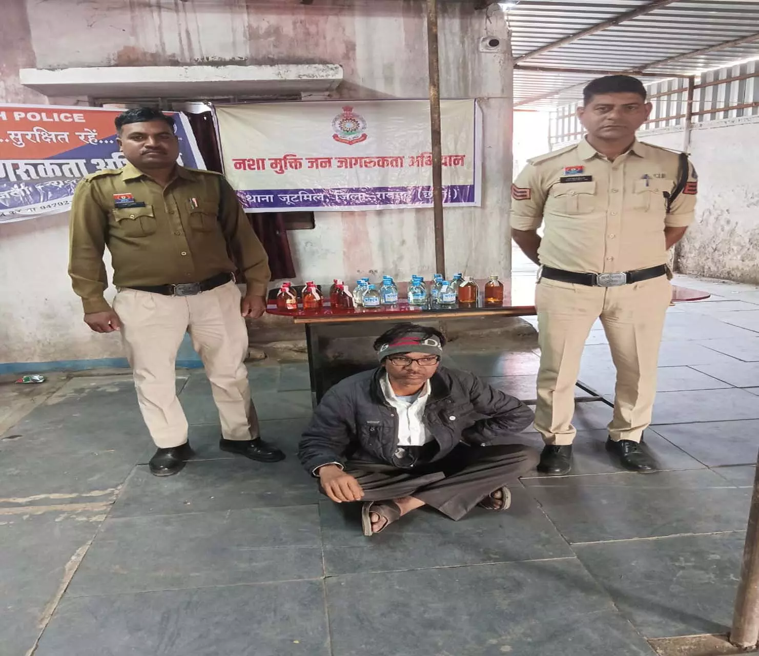 जूटमिल पुलिस की अवैध शराब पर बड़ी कार्रवाई, कोचिया गिरफ्तार