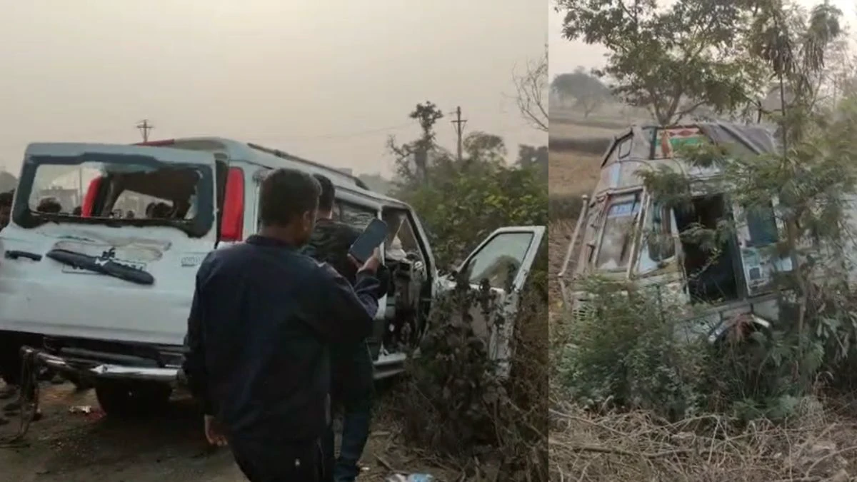 NH-49 पर मौत का तांडव! बारात से लौट रही स्कॉर्पियो को ट्रक ने कुचला—परखच्चे उड़ गए, 5 की मौत… दो सेना के जवान भी शामिल…