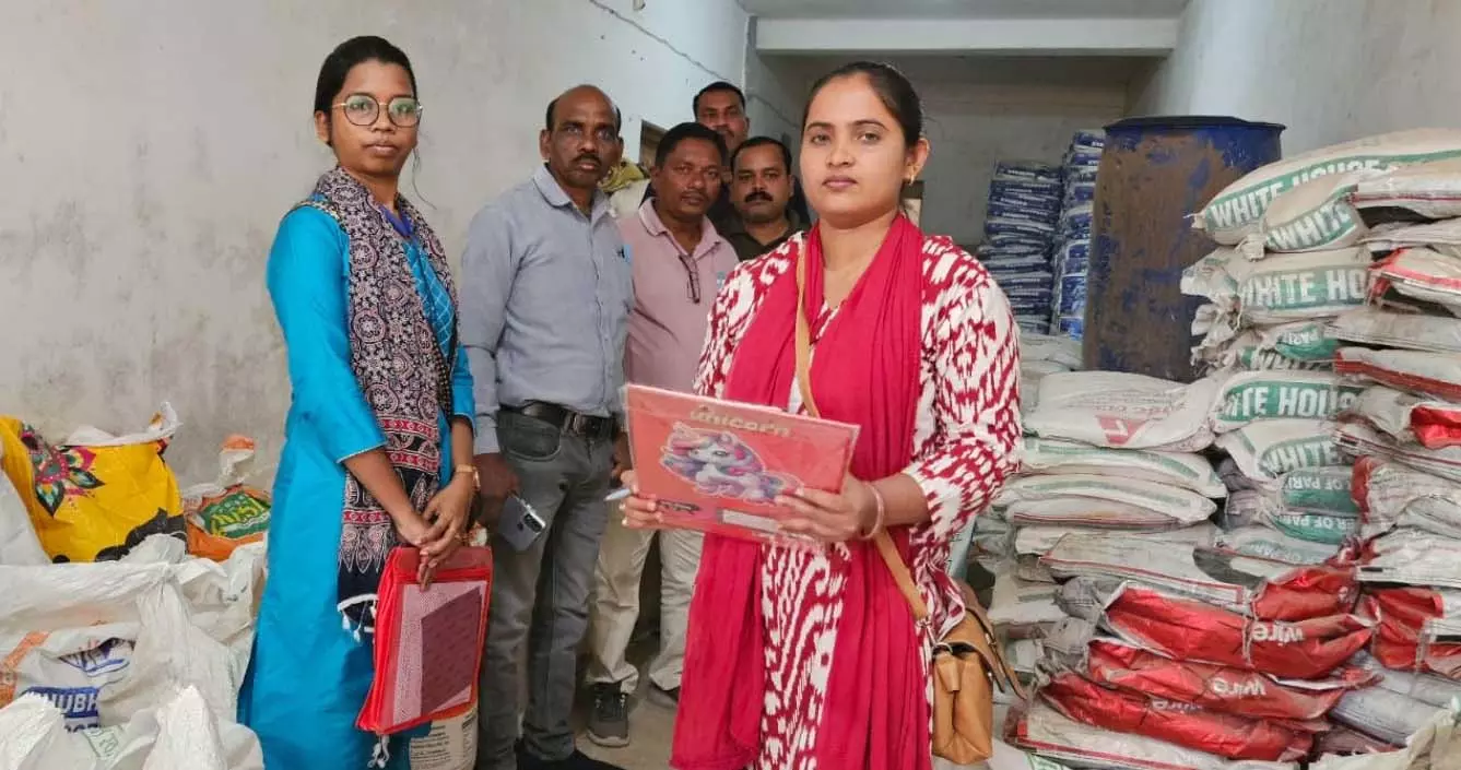 सारंगढ़-बिलाईगढ़ में व्यापारी से जब्त हुई 153 बोरी अवैध धान