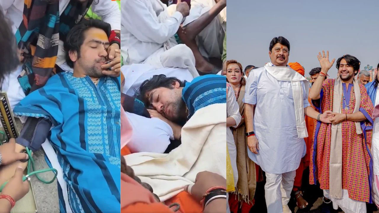 धीरेंद्र शास्त्री की तबीयत गंभीर, फेफड़ों में धूल और सांस लेने में तकलीफ; पदयात्रा के बीच सड़क पर आराम