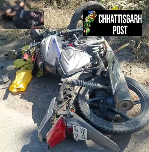 धान लोड ट्रक ने बाइक सवार को कुचला, युवक की मौत