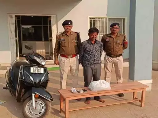 रायपुर का गांजा सप्लायर बंटी भिलाई में पुलिस ने पकड़ा