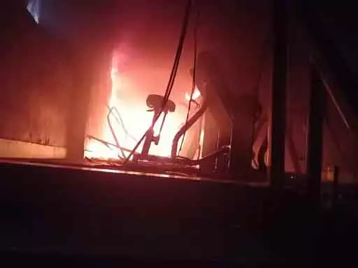 दुर्ग के जिम में आगजनी, वर्कआउट करने आए लोग बाल-बाल बचे