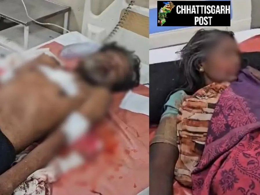 CG में खून से सना रिश्तों का घर……पति ने पत्नी पर चाकू से किया हमला, फिर खुद को भी किया घायल