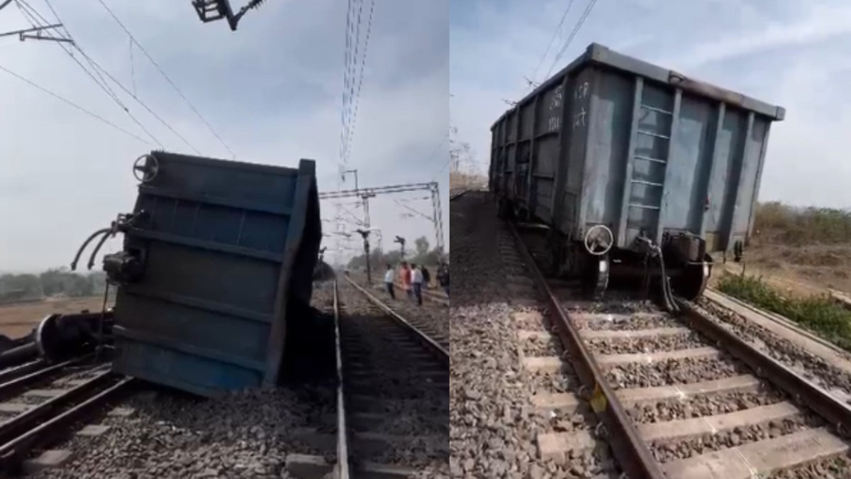 Railway Breaking News : छत्तीसगढ़ में बड़ा रेल हादसा टला! मालगाड़ी के दो डिब्बे पटरी पर पलटे, तीन लाइनें ठप
