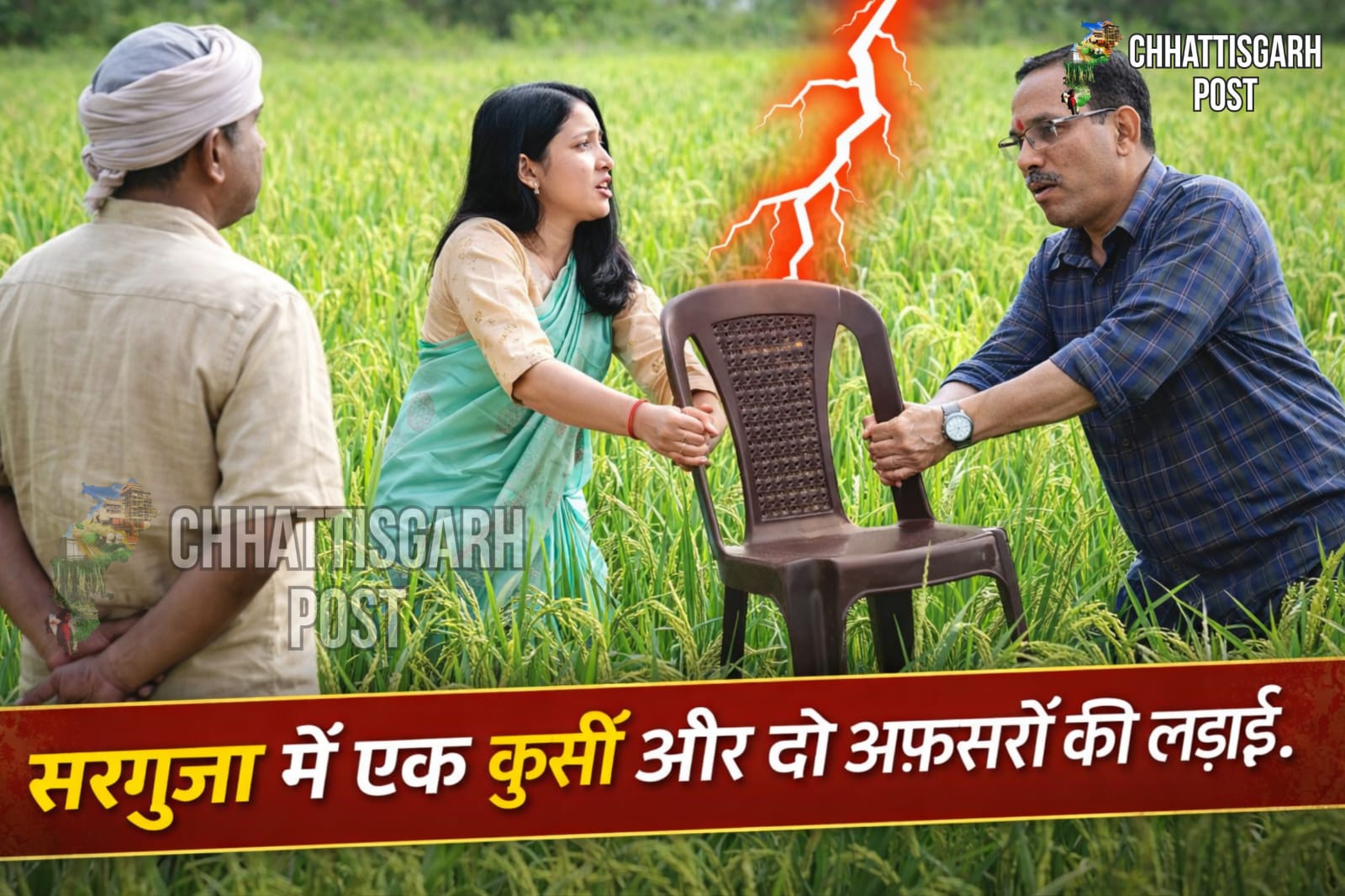 एक कुर्सी… दो अफसर… और करोड़ों का खेल! धान खरीदी के नाम पर सरगुजा में सत्ता-सिस्टम की खौफनाक जंग