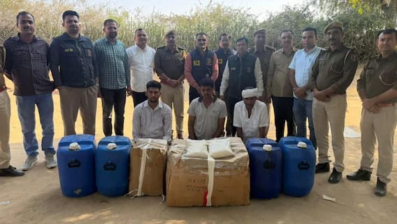 रेगिस्तान में चल रही थी नशे की फैक्ट्री! 2 करोड़ की MD बरामद, 50 किलो ड्रग्स बनाने से पहले मचा हड़कंप