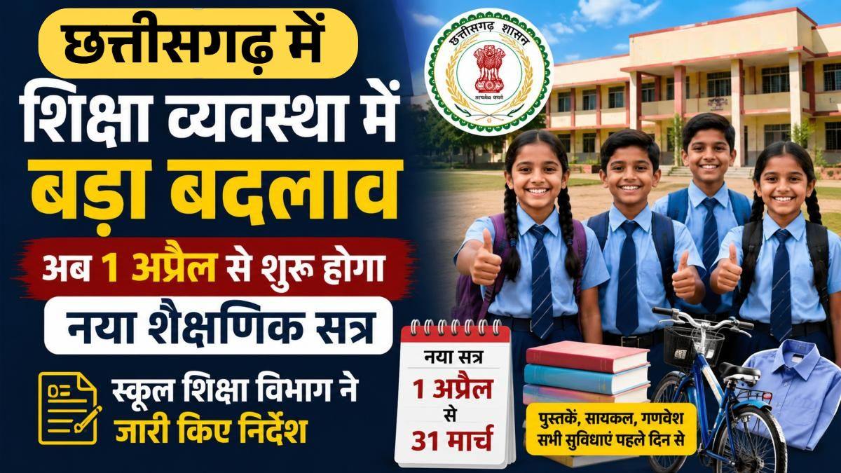 छत्तीसगढ़ के स्कूलों में अब सब कुछ बदलेगा! सरकार ने बदला शैक्षणिक कैलेंडर, जानिए कब से खुलेंगे स्कूल और क्या होंगे नए नियम छत्तीसगढ़ के स्कूलों में अब सब कुछ बदलेगा! सरकार ने बदला शैक्षणिक कैलेंडर, जानिए कब से खुलेंगे स्कूल और क्या होंगे नए नियम