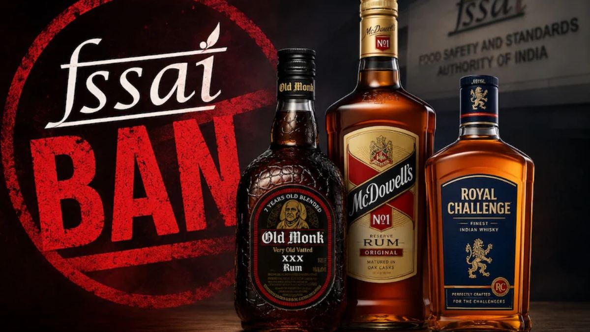 Old Monk से Royal Challenge तक बड़ी कार्रवाई! FSSAI ने कई शराब ब्रांडों की बिक्री पर लगाई रोक