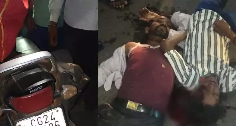 एक झटके में उजड़ गया परिवार, खड़े ट्रक से टकराई बाइक; पिता और 12 साल के बेटे की मौत, 8 साल का मासूम घायल