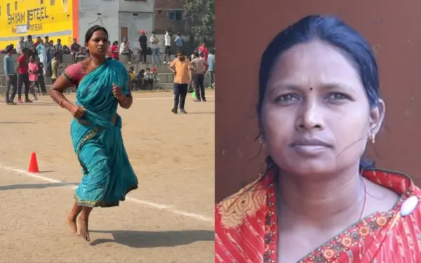 साड़ी में नंगे पैर 1600 मीटर दौड़ी विधवा कविता महतो, 9 मिनट में पूरी की चुनौती; वायरल वीडियो ने देश का ध्यान खींचा, अब होमगार्ड की नौकरी से बच्चों का भविष्य संवारने की उम्मीद